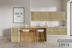 טפט למטבח דמוי עץ אלון כפרי WD836